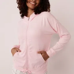 La Vie En Rose Pink Hooded Sweatshirt image 1