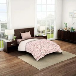 Spaces Pink Cotton 144 TC Single Quilt-picture-41