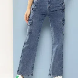 Aarika Girls Blue Solid Jeans-picture-13