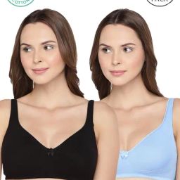 Inner Sense Black & Blue Full Coverage Bra - Pack of 2-picture-17