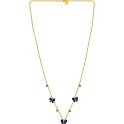 P.C. Chandra Jewellers 14KT (585) Yellow Gold and Diamond Necklace for Women-image-4