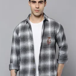 showoffff SHOWOFF Black Regular Fit Checks Shacket image 1