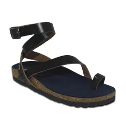 Planet Paaduks Women's The Golden Hour Black Ankle Strap Sandals-image-53