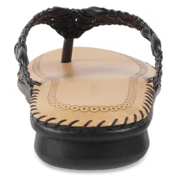 Walkway Women's Black Thong Sandals image 5