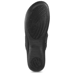 Walkway Women's Black Thong Sandals image 4