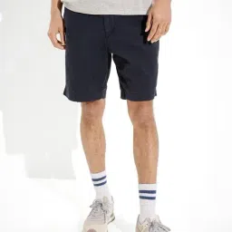 American Eagle Navy Regular Fit Sports Shorts-image-12