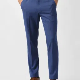 Van Heusen Blue Slim Fit Trousers-picture-19