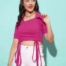 SELVIA Pink Regular Fit Top image 1