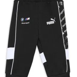 Puma Kids BMW M Motorsport SDS Black & White Cotton Printed Sweatpants image 1