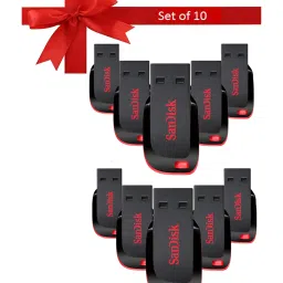 SanDisk Cruzer Blade CZ50 64 GB USB Flash Drive Black (Pack of 10) image 1
