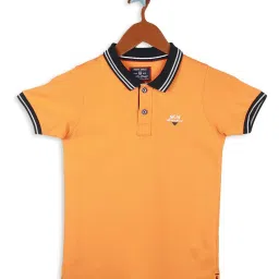 Monte Carlo Kids Orange Solid Polo T-Shirt image 1