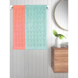 FABINALIV Multicolor Cartoon 300 Gsm Cotton Kids Bath Towels (Pack of 2) image 1