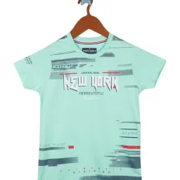 Monte Carlo Kids Blue Printed T-Shirt image 1