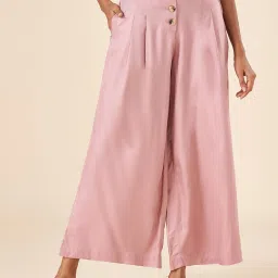 Akkriti by Pantaloons Pink High Rise Culottes image 1