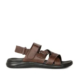 Bata Men's Brown Back Strap Sandals image 1