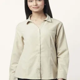 Annabelle by Pantaloons Beige Regular Fit Shirt image 1