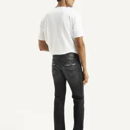 Levi's 511 Black Cotton Slim Fit Distressed Jeans image 2