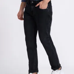 Spykar Charcoal Black Slim Fit Low Rise Jeans image 3