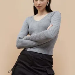 Ginger by Lifestyle Grey Plain Top-image-42