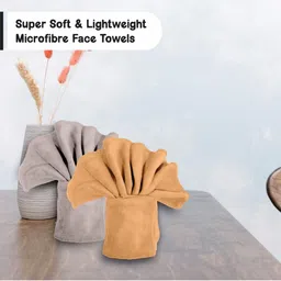 HOUSSE Brown & Orange 6 Pieces 450 GSM Face Towels image 4