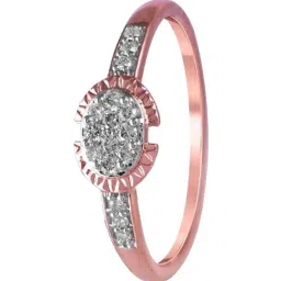 P.C. Chandra Jewellers 14KT (585) Rose Gold and Diamond Finger Ring for Women-picture-42