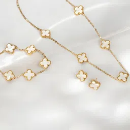 Jewels Galaxy Gold-Plated Stone Studded Jewellery Set image 4