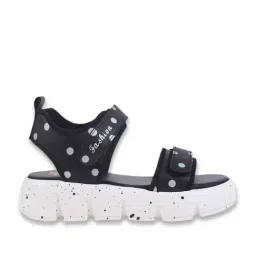 Shoetopia Women's Black Floater Sandals image 2