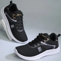 Paragon Men's Black Walking Shoes-picture-3