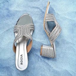 Rocia by Regal Women's Silver Casual Sandals-picture-8