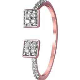 P.C. Chandra Jewellers 14KT (585) Rose Gold and Diamond Finger Ring for Women-picture-38