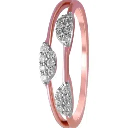 P.C. Chandra Jewellers 14KT (585) Rose Gold and Diamond Finger Ring for Women-picture-41