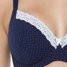 Triumph Beauty-Full 111 Style Wireless Padded Polka Dots Full Coverage Support Big-Cup Bra image 4