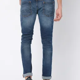 Spykar Dark Blue Slim Fit Low Rise Jeans image 2
