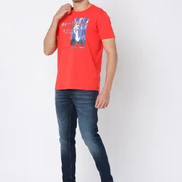 Spykar Dark Blue Slim Fit Low Rise Jeans image 5