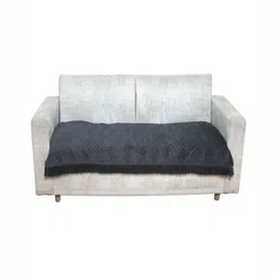 Fashion Throw Grey Velvet 1 Piece Sofa Cover-image-31