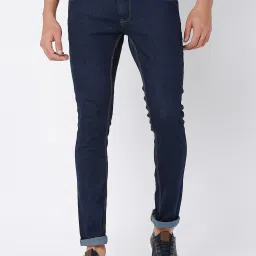 Spykar Blue Slim Fit Low Rise Jeans image 1