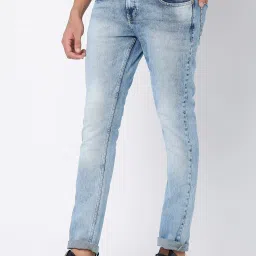 Spykar Light Blue Slim Fit Low Rise Jeans image 3