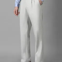 Louis Philippe Grey Regular Fit Trousers image 3