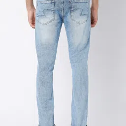 Spykar Light Blue Slim Fit Low Rise Jeans image 2