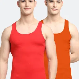 Friskers Multi Cotton Slim Fit Vest - Pack of 2 image 1