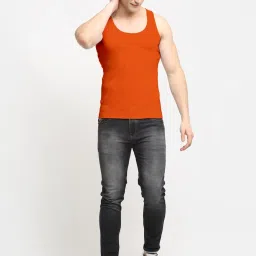 Friskers Multi Cotton Slim Fit Vest - Pack of 2 image 5