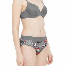 FiveFlag Pack of 3 Printed Mid-Rise Hipster Briefs image 3