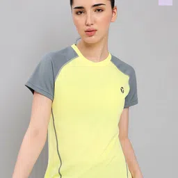 Technosport Pack of 2 Colourblocked Antimicrobial Slim Fit Short Length T-shirts-picture-40