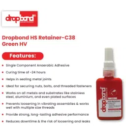 Drop Bond By POLYFIX HS Retainer 50 ml Maximum Strength High Viscosity Adhesive Green Color for Bonding, C38 image 2