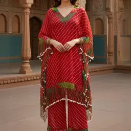 Rajni Collection Women Printed V Neck Tunic & Palazzo Co-Ords-picture-10