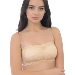 Da Intimo Beige Non Wired Padded T-Shirt Bra image 2