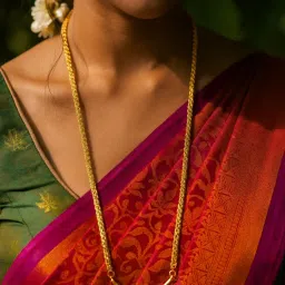 Digital Dress Room Gold Plated Long South Indian Mangalsutra Designs Mangalyam Bottu Thali Chain-picture-19