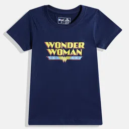 Eteenz Girls Wonder Woman Printed Pure Cotton T-shirt-picture-21