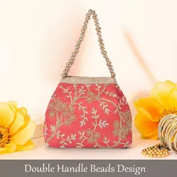 RUBOXA Embroidered Potli Clutch image 2