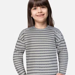 Gini and Jony Girls Knitted Striped Cotton Top-picture-40
